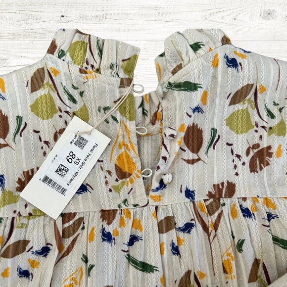 NWT Basin and Range Women's Large Floral Yoke Shirt Tulip XS Fall - Picture 2 of 3